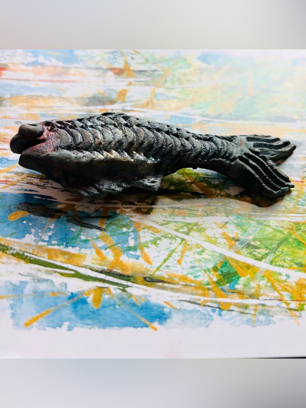 Artisanal Hand-Sculpted Ceramic Fish Brooch, St. John's NL  #vibe #high_key